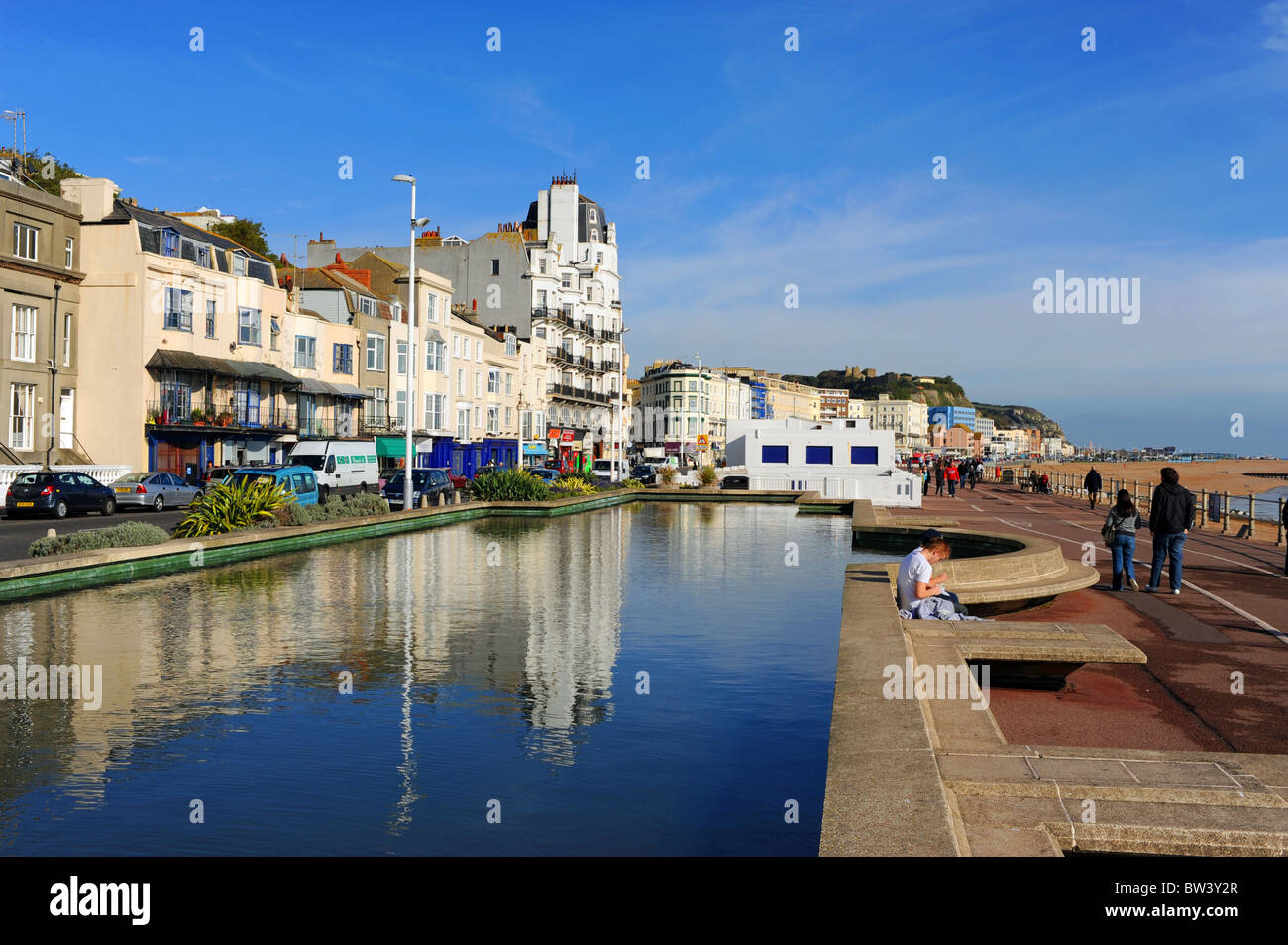 Hastings seafront East Sussex UK Stock Photo