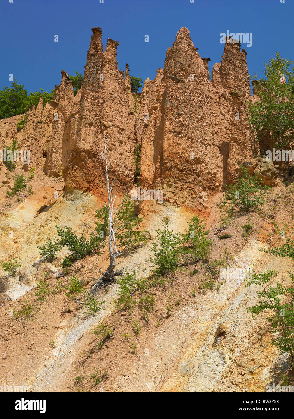 Devil's Town Natural Phenomenon In Serbia Landscape, phenomenon, desert Stock Photo