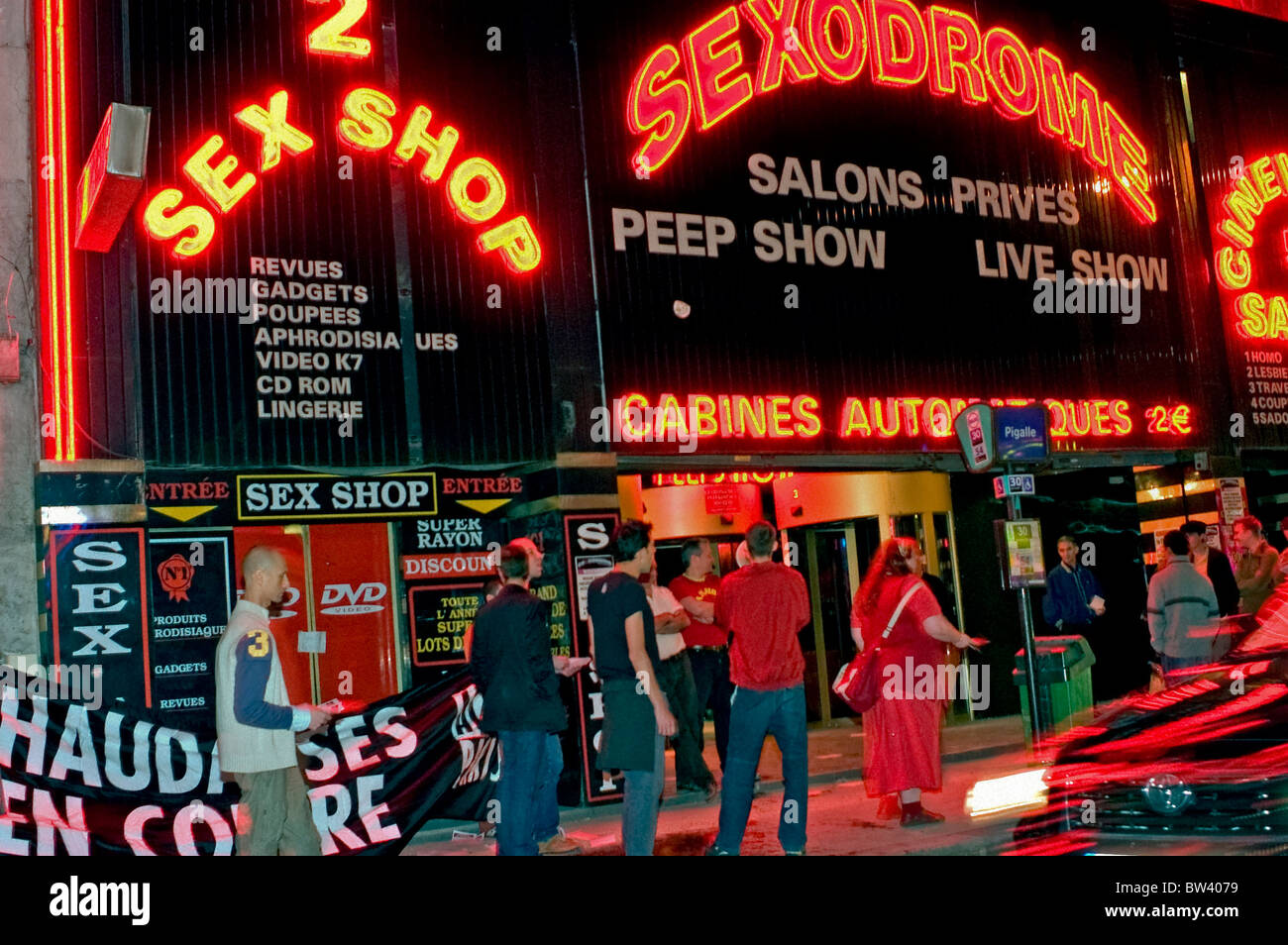 Paris, France - Group Aids Activists, Act Up Action Against Sex Club the  Sexodrome, in Pigalle, to Protest Lack of Safe Sex Materials. 1990's LGBT  Demonstration, activist protest Stock Photo - Alamy