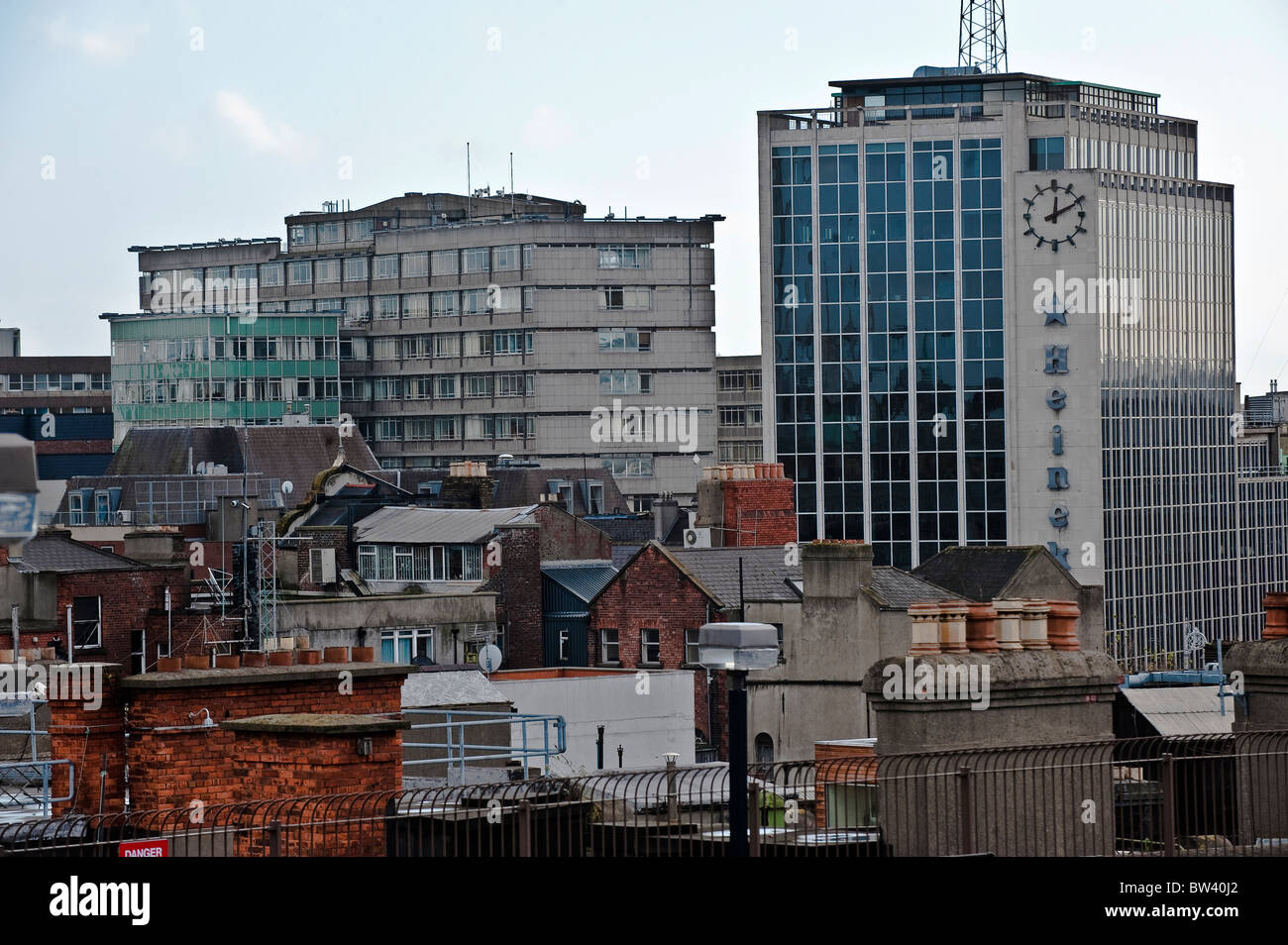 Dublin rooftops from Arnotts Department Store, Dublin Ireland Stock