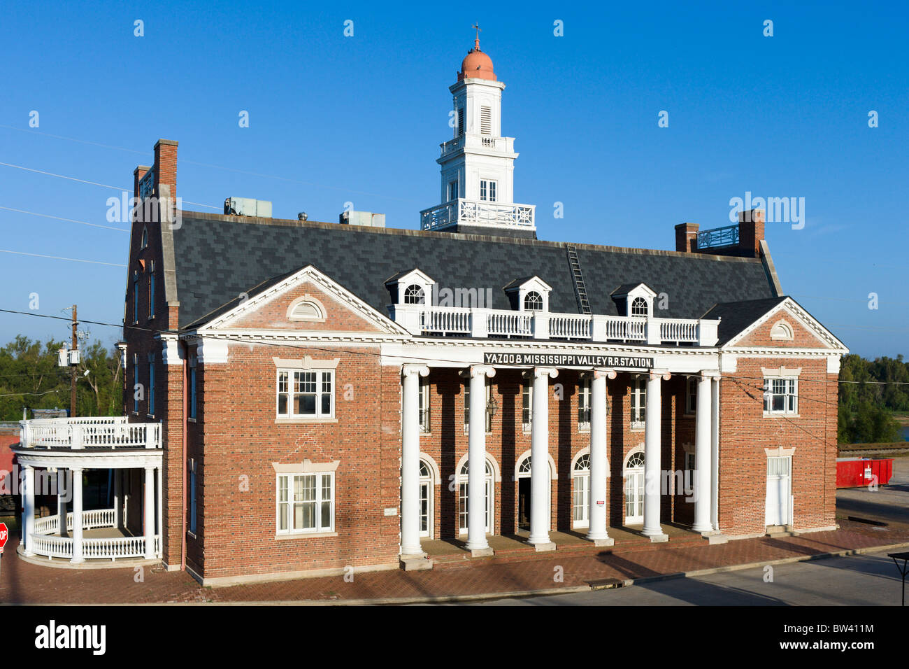 Yazoo and Mississippi Valley Railroad Station, Historic Old Town, Vicksburg, Mississippi, USA Stock Photo