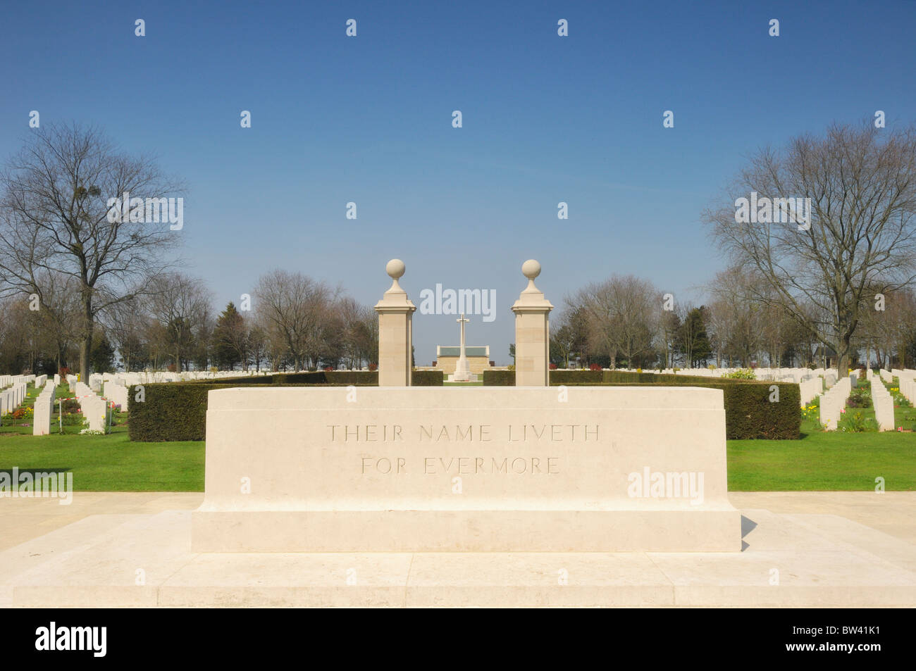Beny-sur-Mer Canadian War Cemetery, Normandy, France Stock Photo