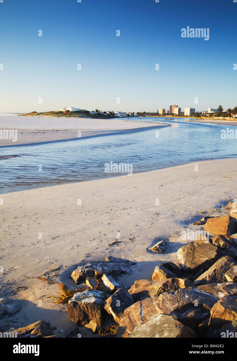 Beach at Milnerton Lagoon, Cape Town, Western Cape, South Africa Stock Photo