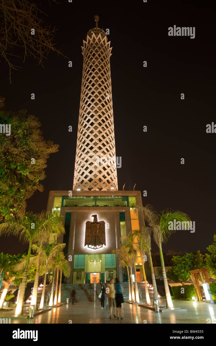 Aegypten, Kairo, Insel Gezira, Cairo Tower Stock Photo