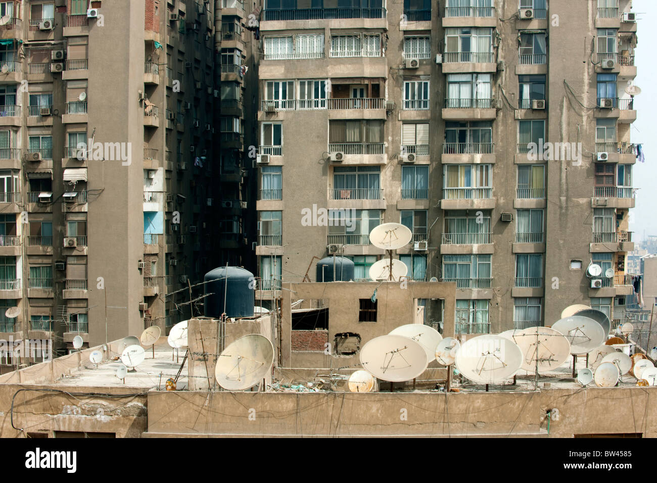 Egypt, Kairo, Insel Gezira, Architektur in Zamalek, Blick vom Hotel Om Kolthoom Stock Photo