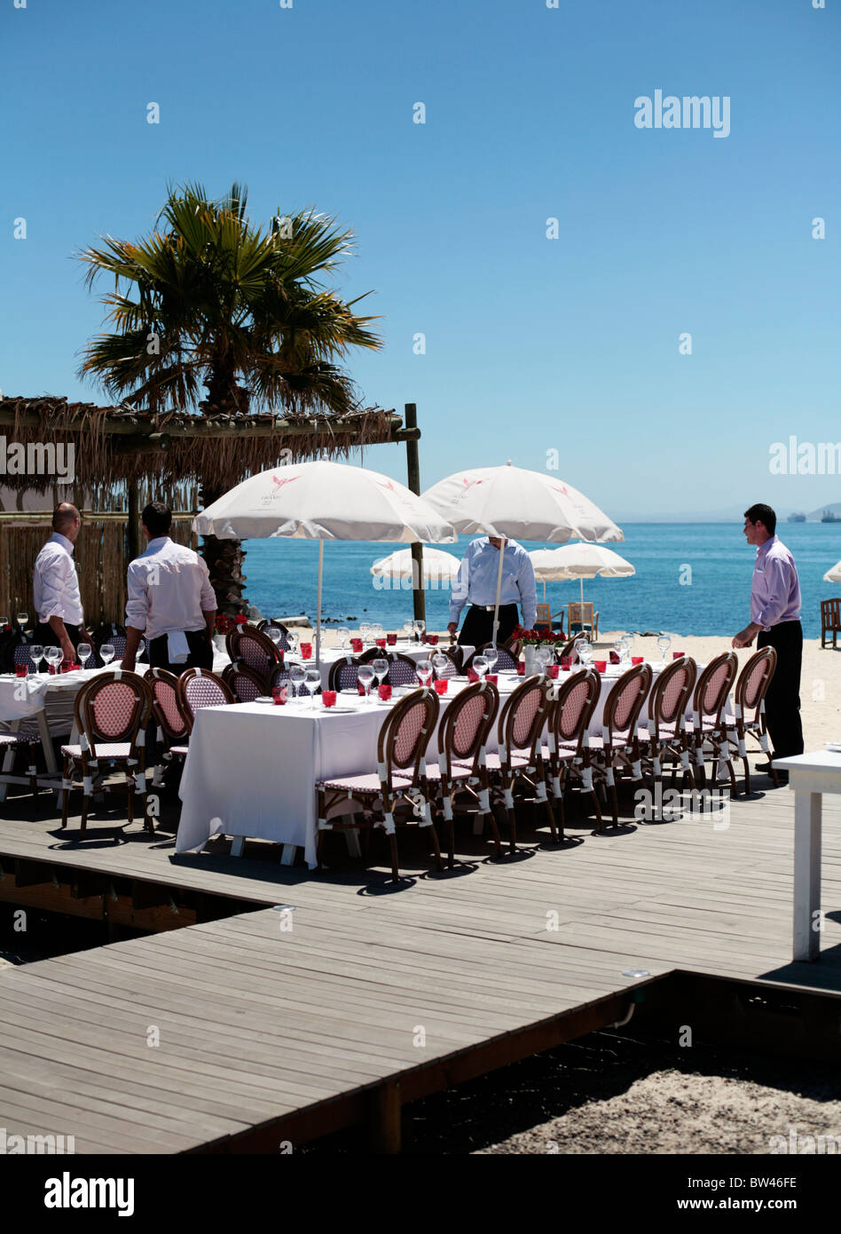 The Grand cafe and restaurant, Granger Bay, Cape Town, South Africa. Stock Photo