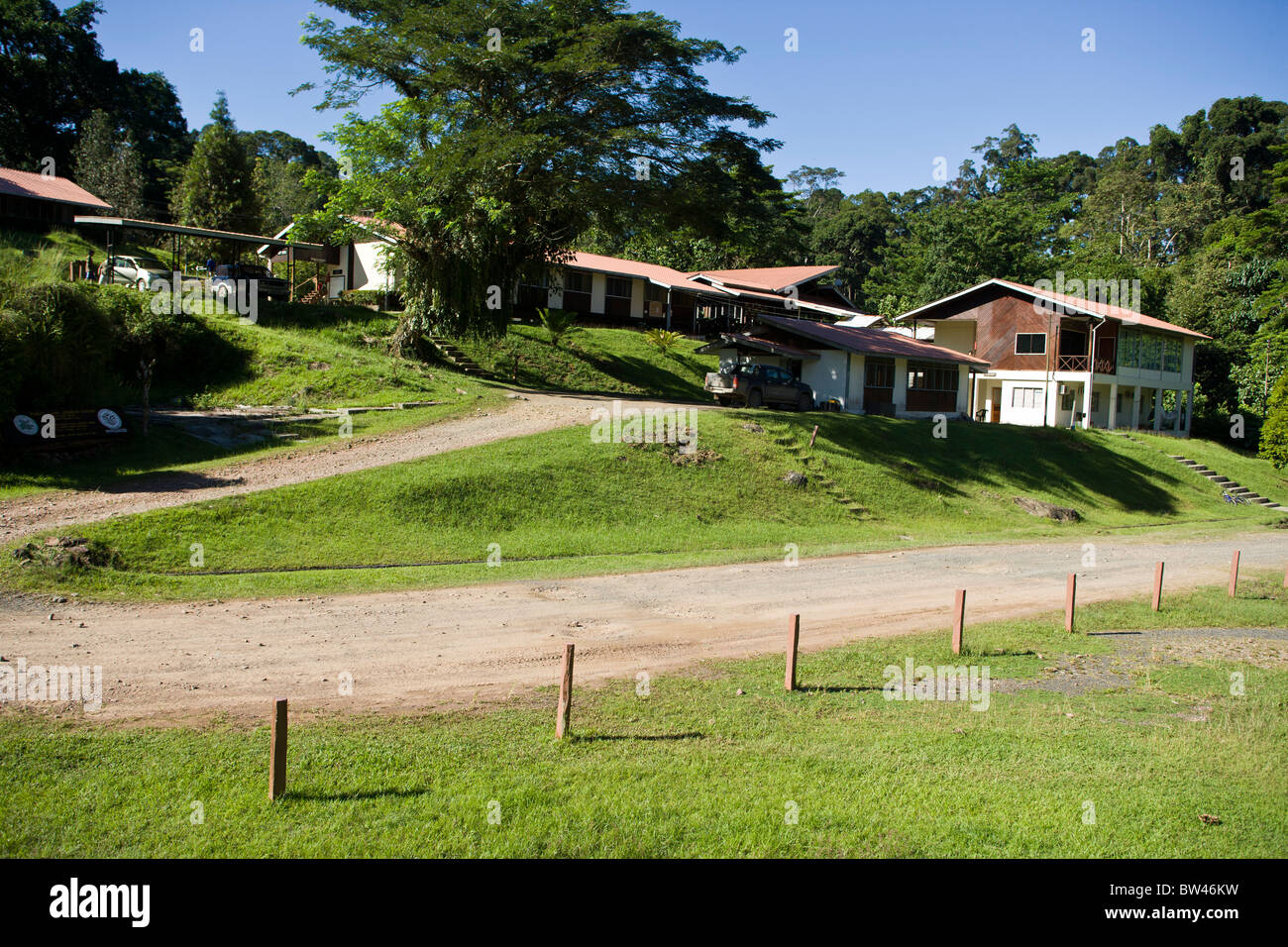 The Danum Valley Field Center in the Danum Valley Conservation Area in Sabah, Borneo, Malaysia Stock Photo