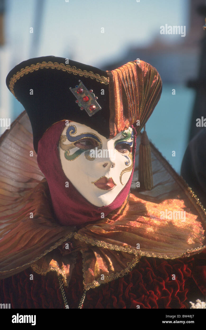 Masked revellers parading during Carnival in Venice Stock Photo - Alamy