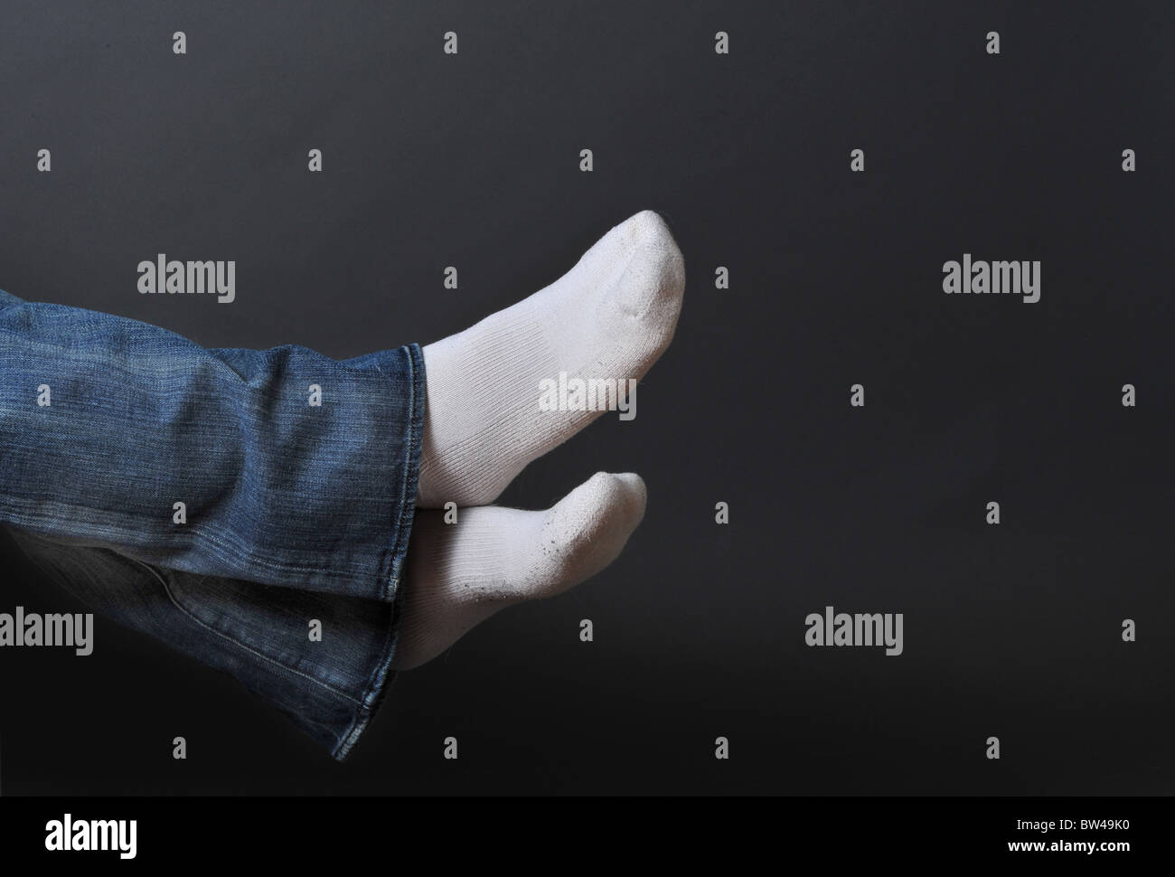 Feet up and resting. Stock Photo