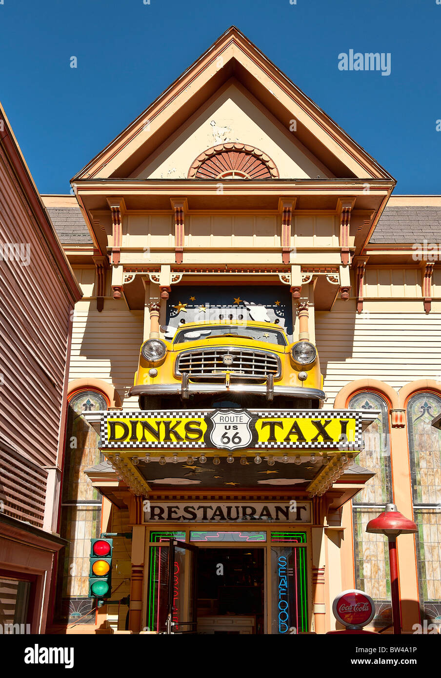 Route 66 restaurant, Bar Harbor, ME, Maine, USA Stock Photo