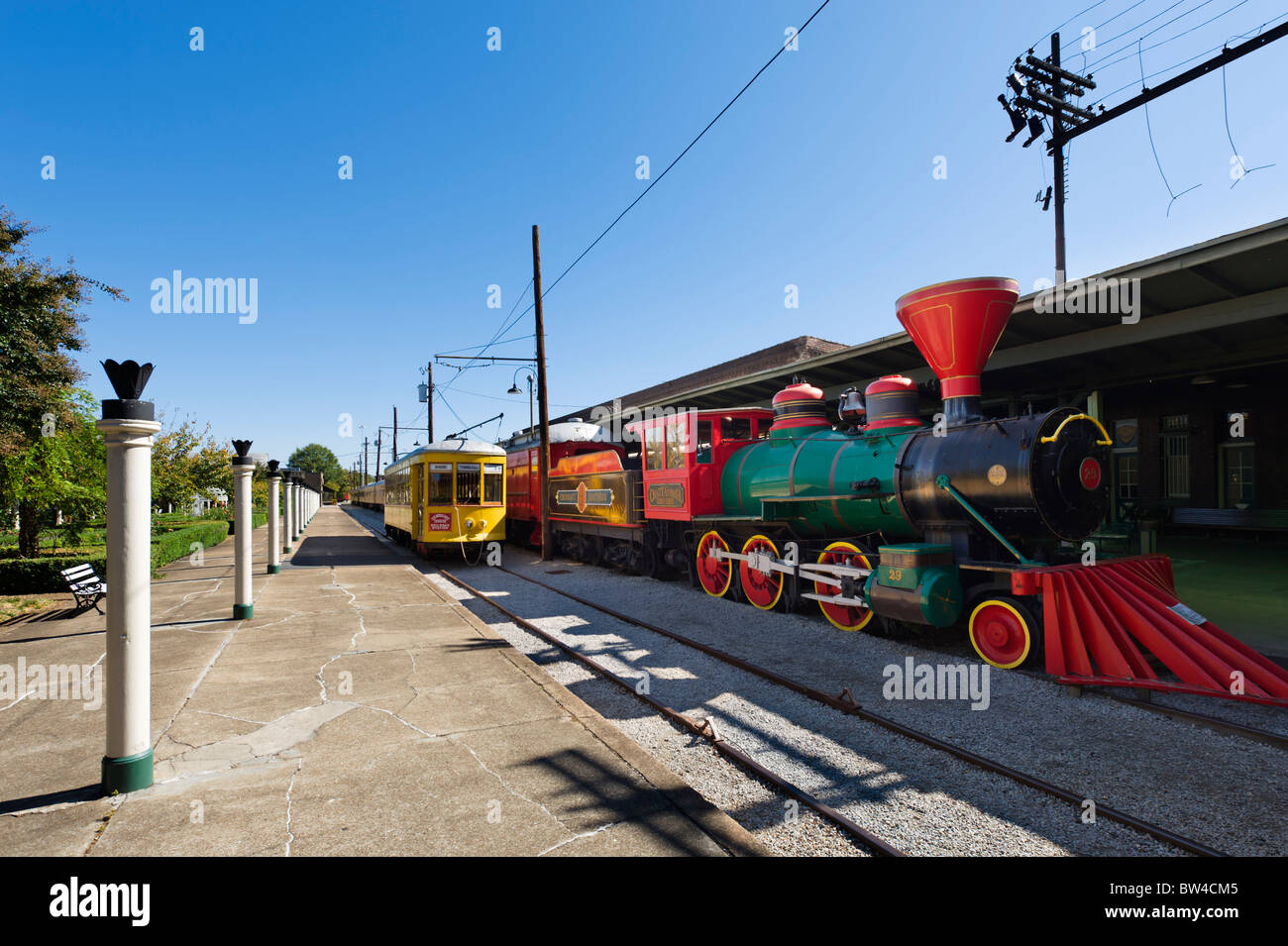 The Chattanooga Choo Choo train inside the Chattanooga Choo Choo Hotel, formerly the terminal station, Chattanooga, Tennessee Stock Photo