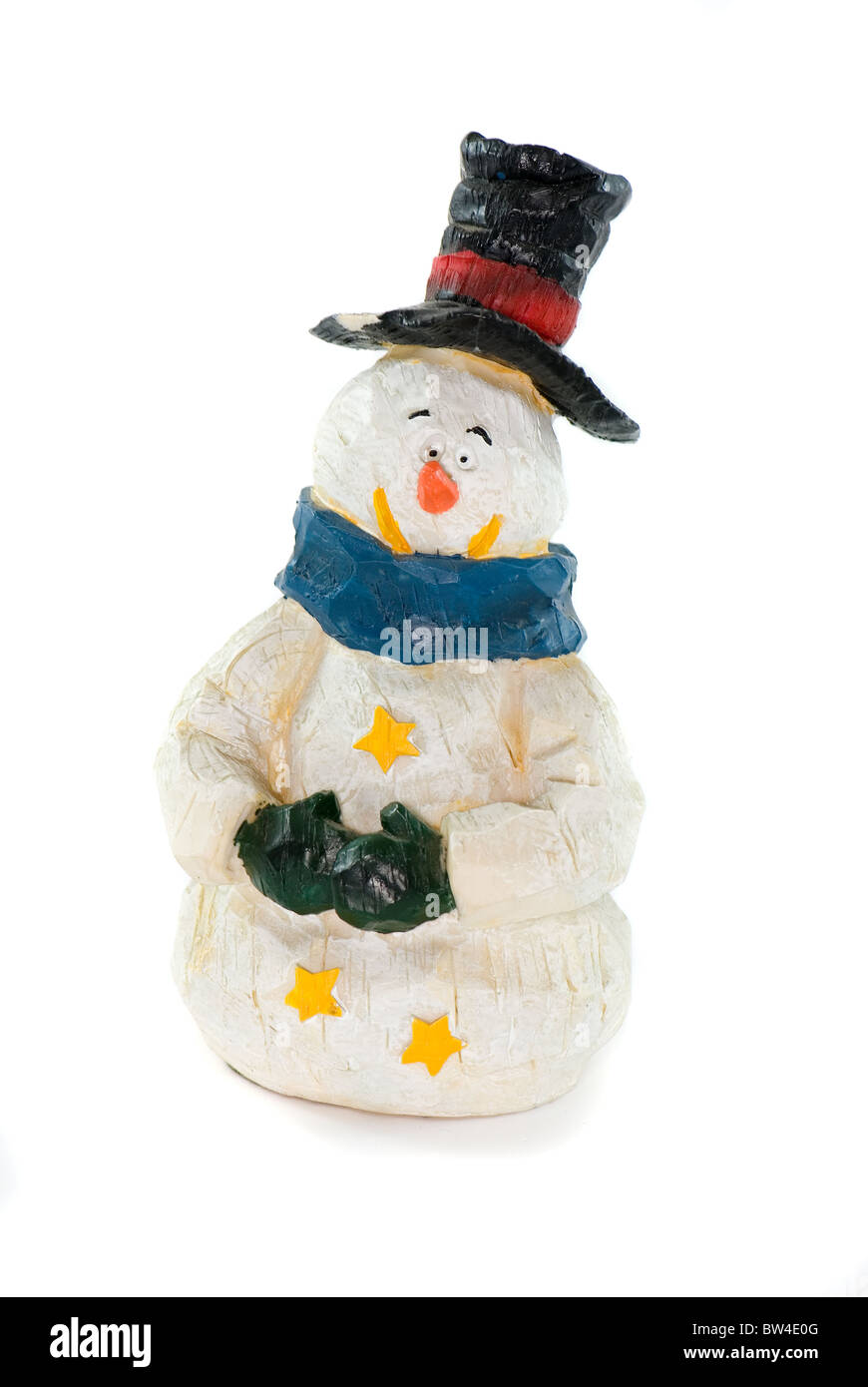snowman toy isolated on white background Stock Photo - Alamy