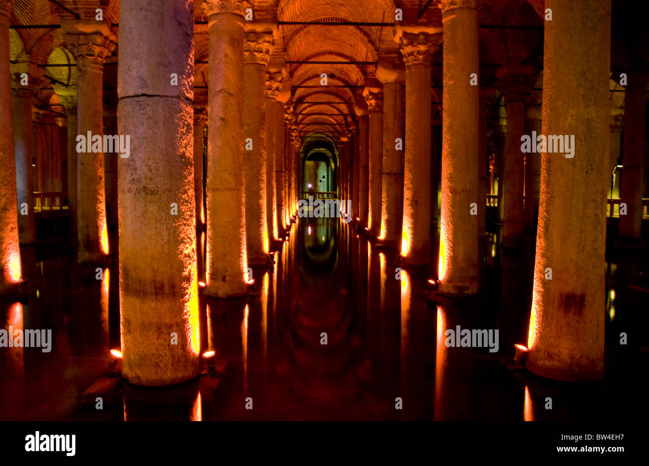 Cistern, old roman waterworks Stock Photo