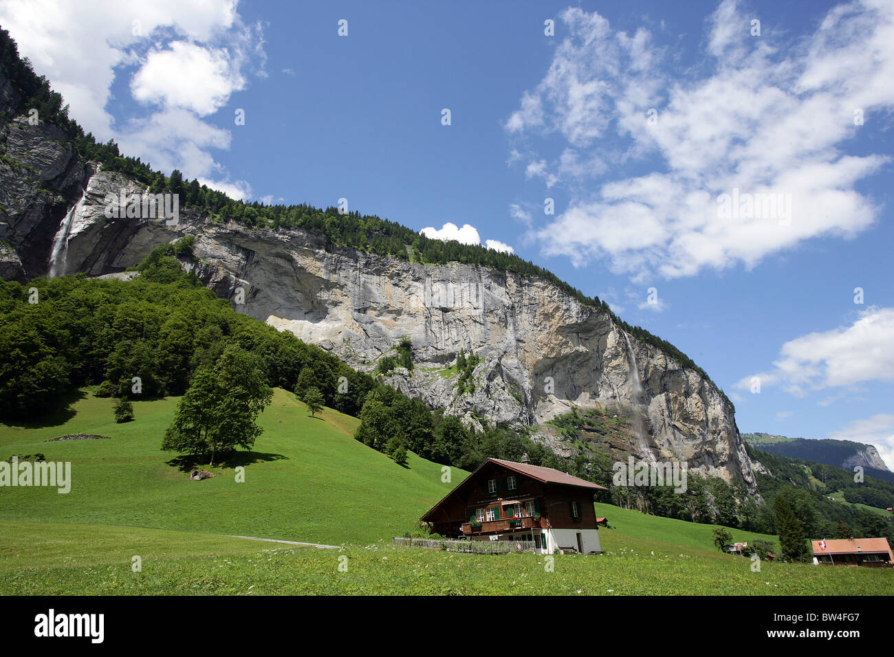 General views around the Lauterbrunnen valley, Switzerland Stock Photo