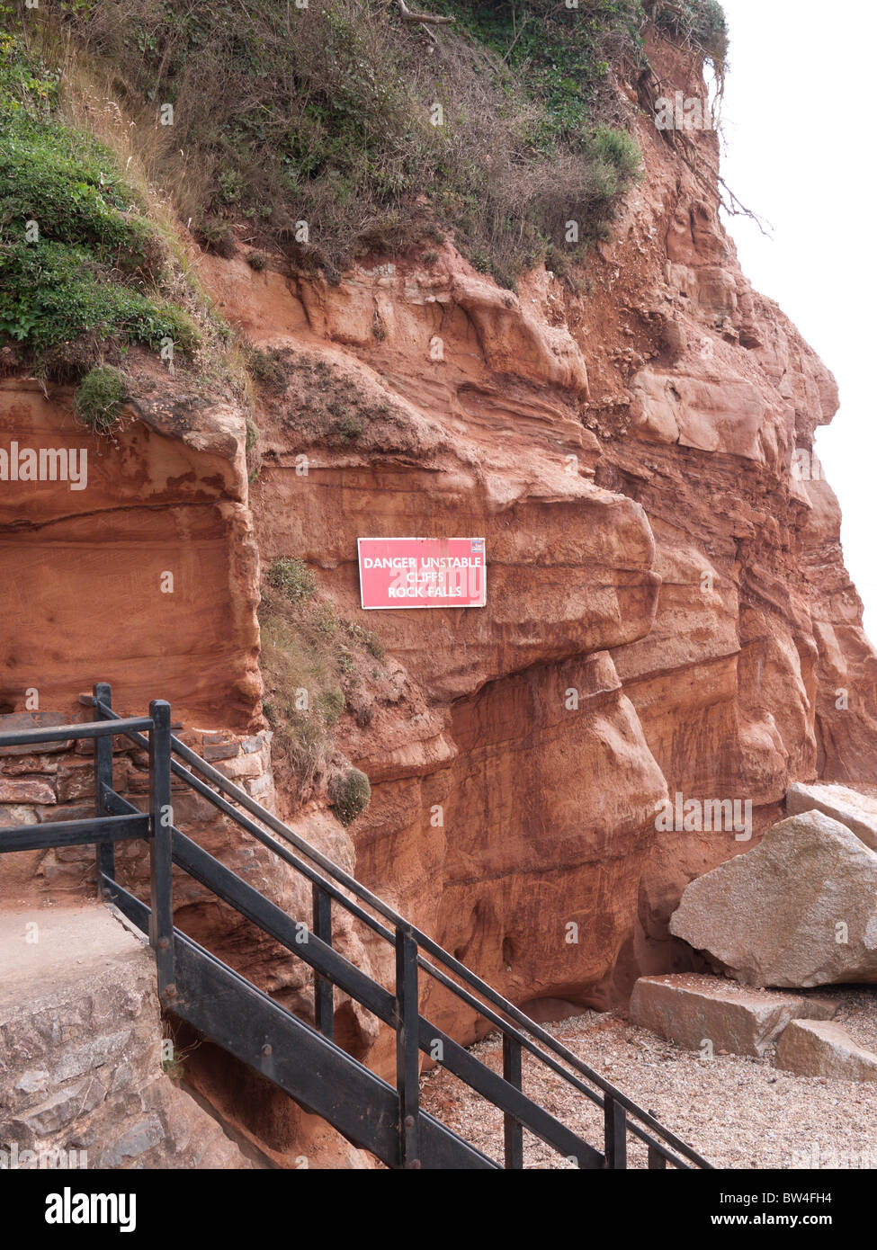 Sidmouth cliff erosion hires stock photography and images Alamy