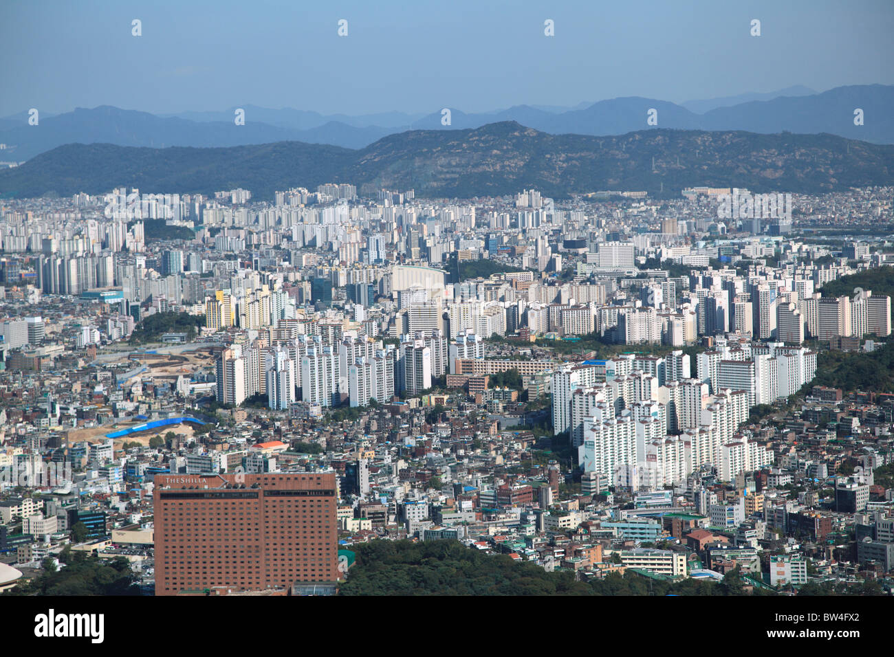 Overview, Cityscape, Seoul, South Korea, Asia Stock Photo Alamy