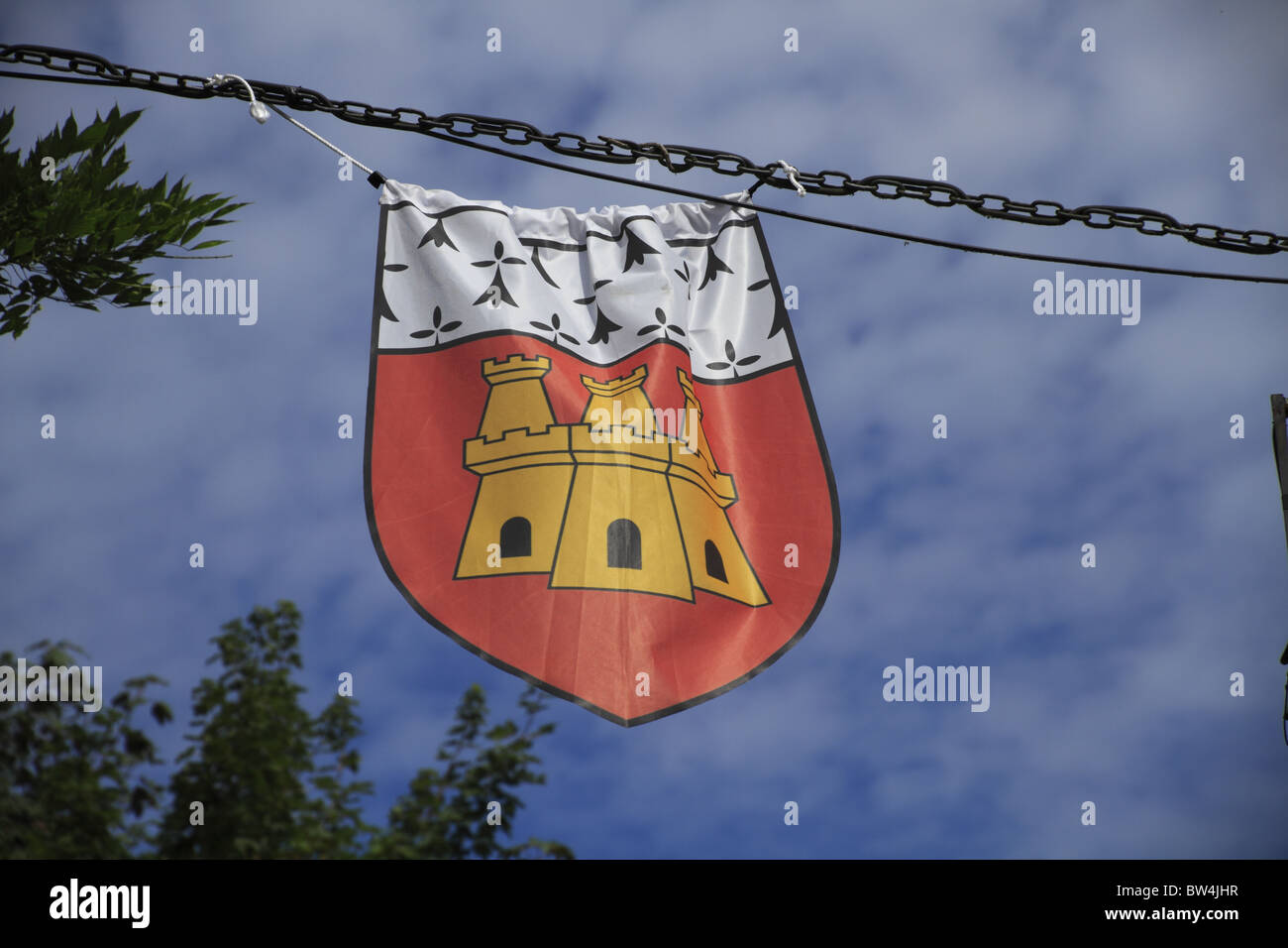 French medieval flag hi-res stock photography and images - Alamy