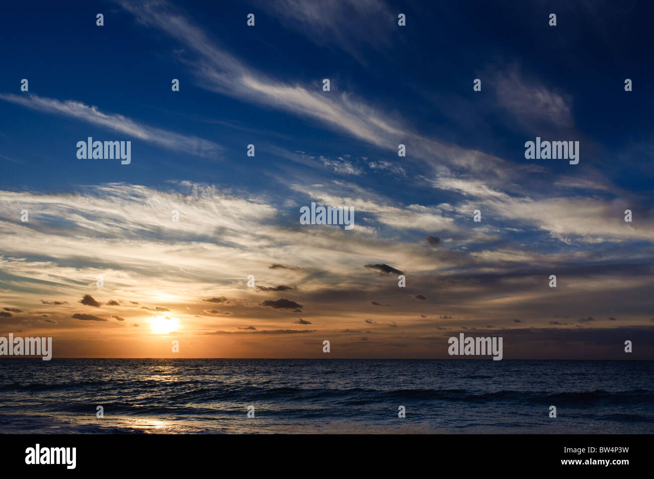 Beautiful sunset sea and sky Stock Photo - Alamy