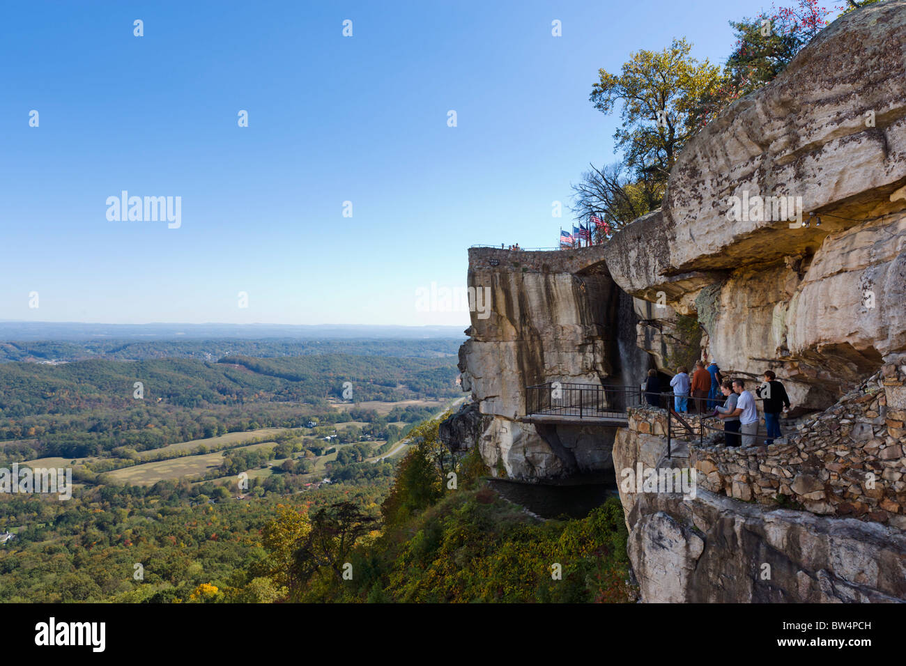 Lover's Leap in Rock City Gardens on Lookout Mountain, Georgia, near Chattanooga, Tennessee, USA Stock Photo