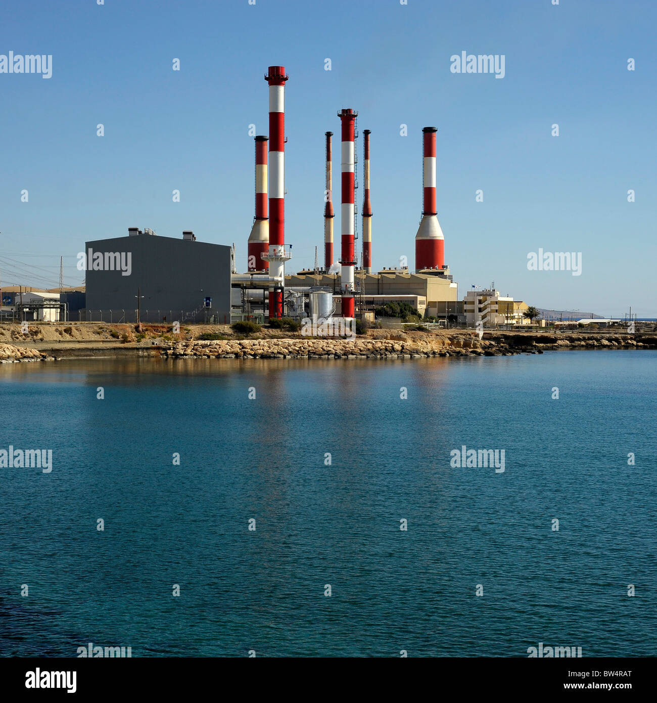 dhekelia power station cyprus Stock Photo