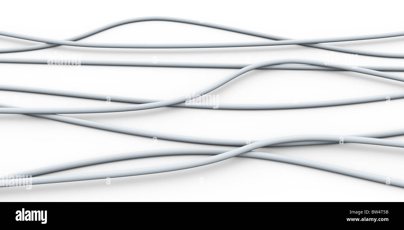 Fiber cable white Cut Out Stock Images & Pictures - Alamy