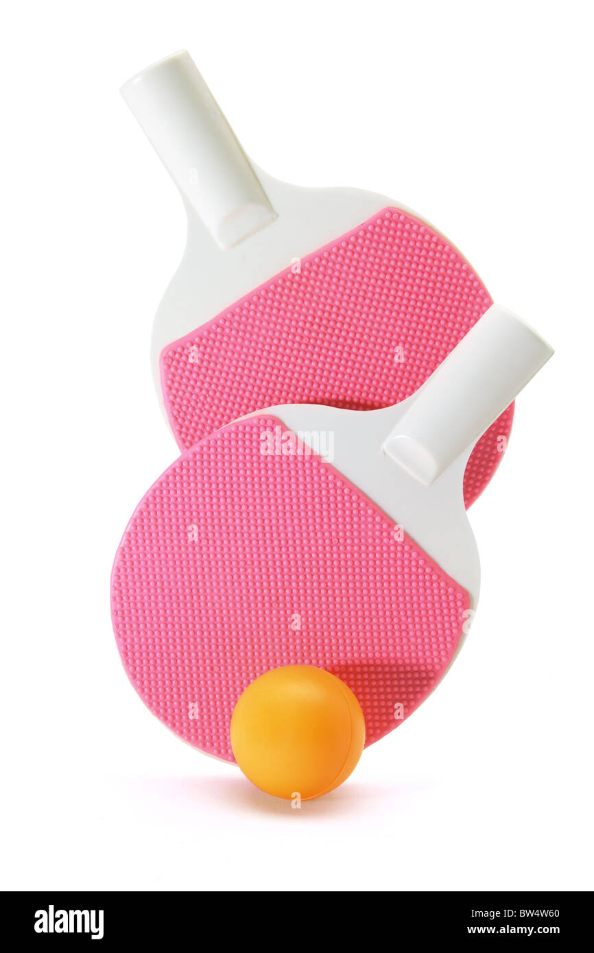 Table Tennis Bats and Ball Stock Photo Alamy