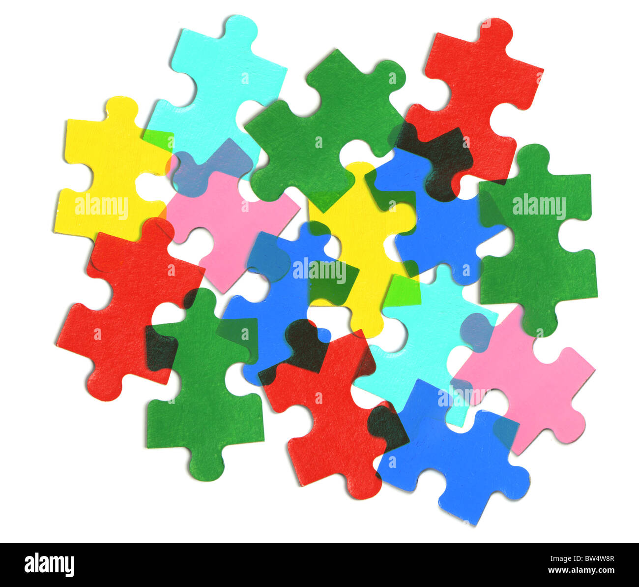 Jigsaw Puzzle Pieces Stock Photo