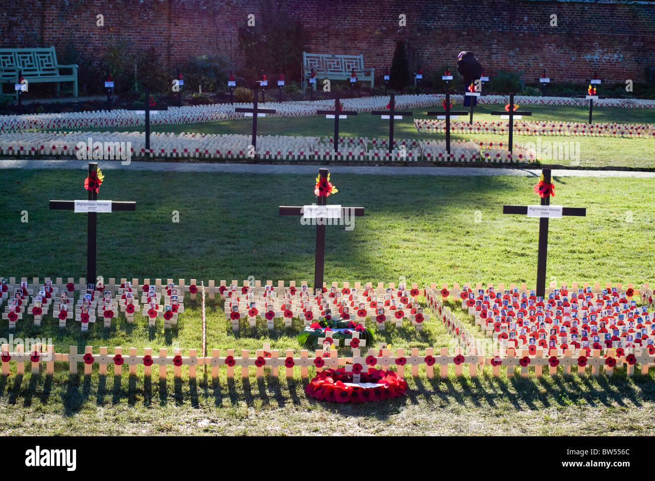 Walled Garden of Remembrance Stock Photo