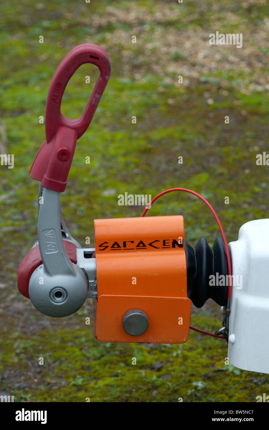 Caravan Hitch Lock Stock Photo Alamy