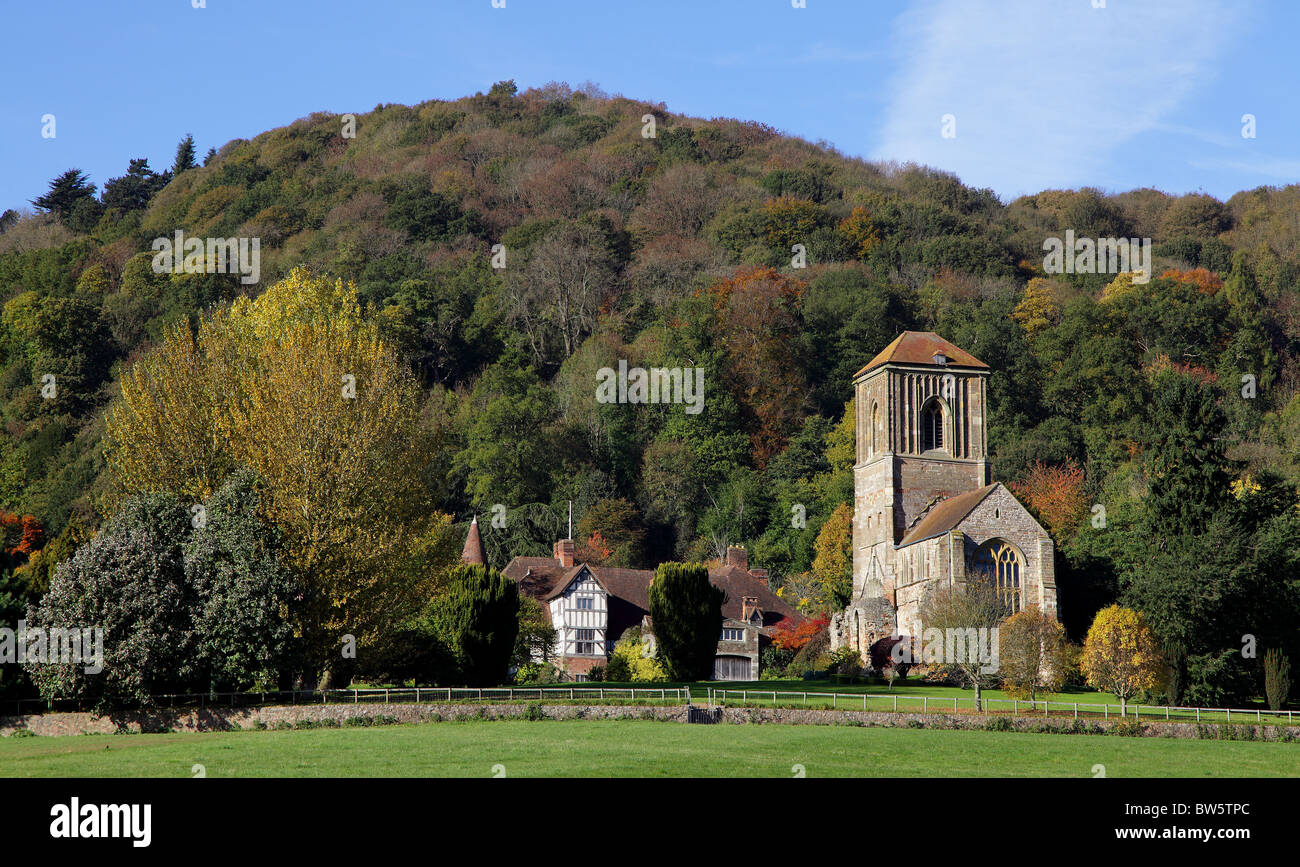 LITTLE  MALVERN PRIORY.  WORCESTERSHIRE.  ENGLAND.  UK Stock Photo