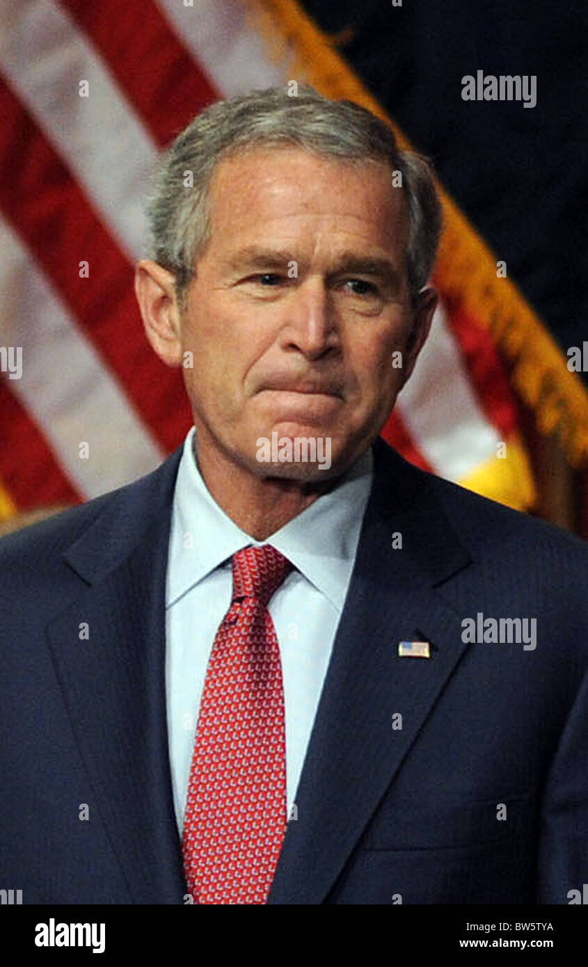 US President W. Bush Speaks to the Economic Club of New York