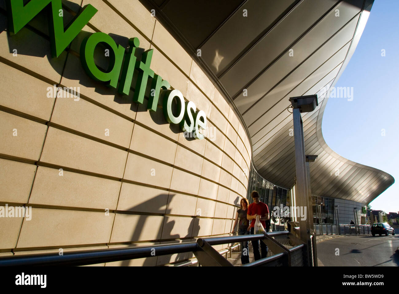 Waitrose Supermarket Architectural Detail Stock Photo