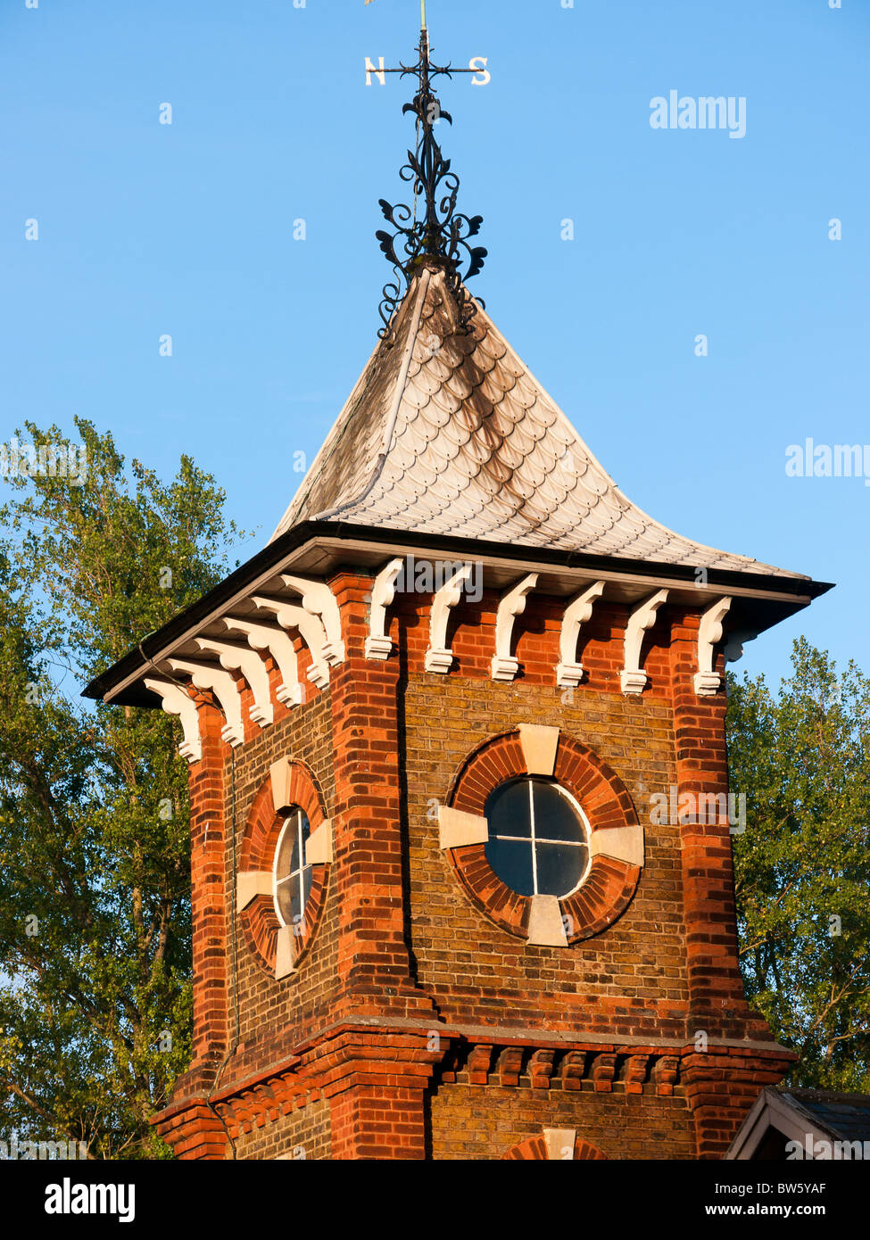 Old tower at Bulbourne on the Grand Union canal, Herts, UK Stock Photo