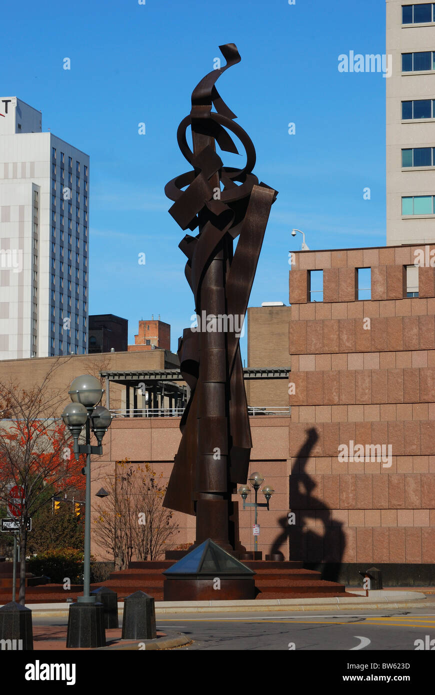 'Genesee Passage' a sculpture by Albert Paley Stock Photo