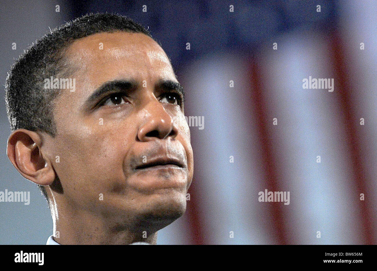 MALVERNE-Barack Obama U.S. Presidential Campaign Trail Stock Photo