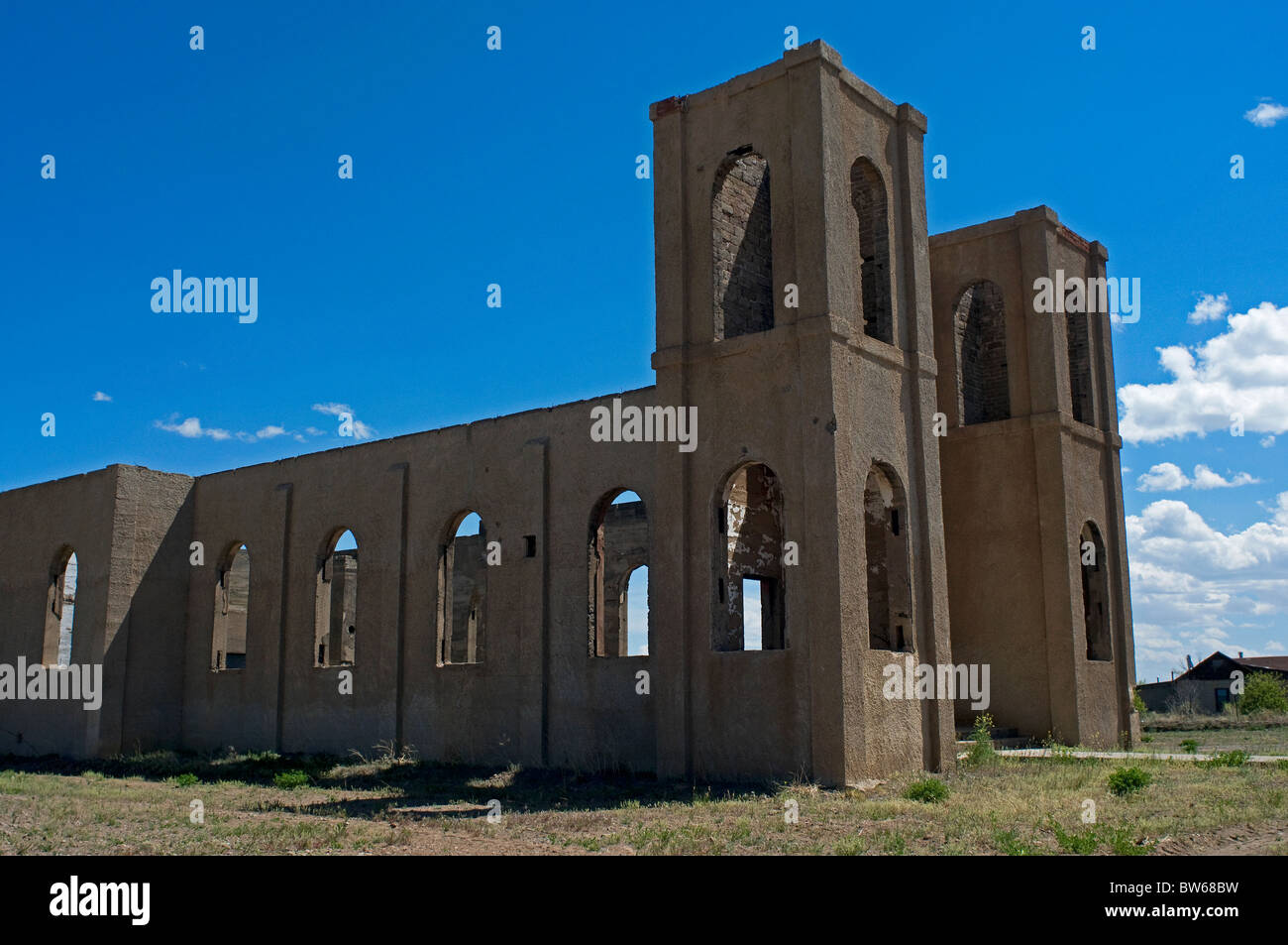 Old church ruins in Antonito Colorado Stock Photo Alamy