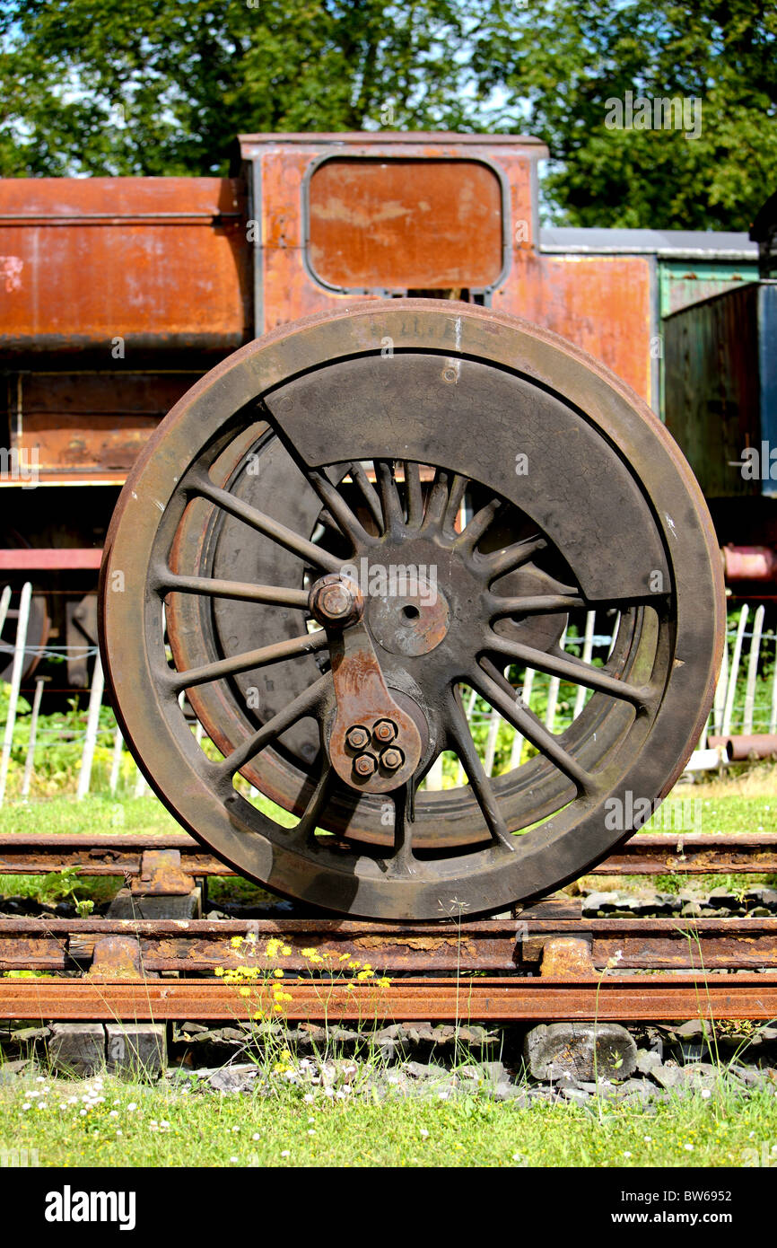 Steam engine preservation. Caledonian railways Montrose Scotland Stock Photo