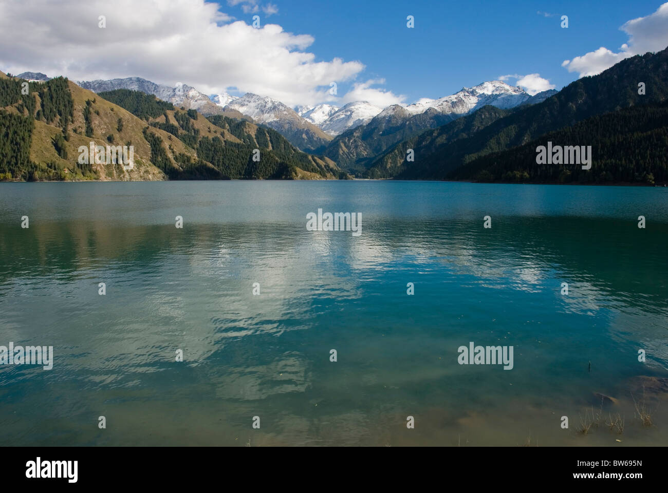 Lake Tianchi,Northern Xinjiang, China Stock Photo Alamy