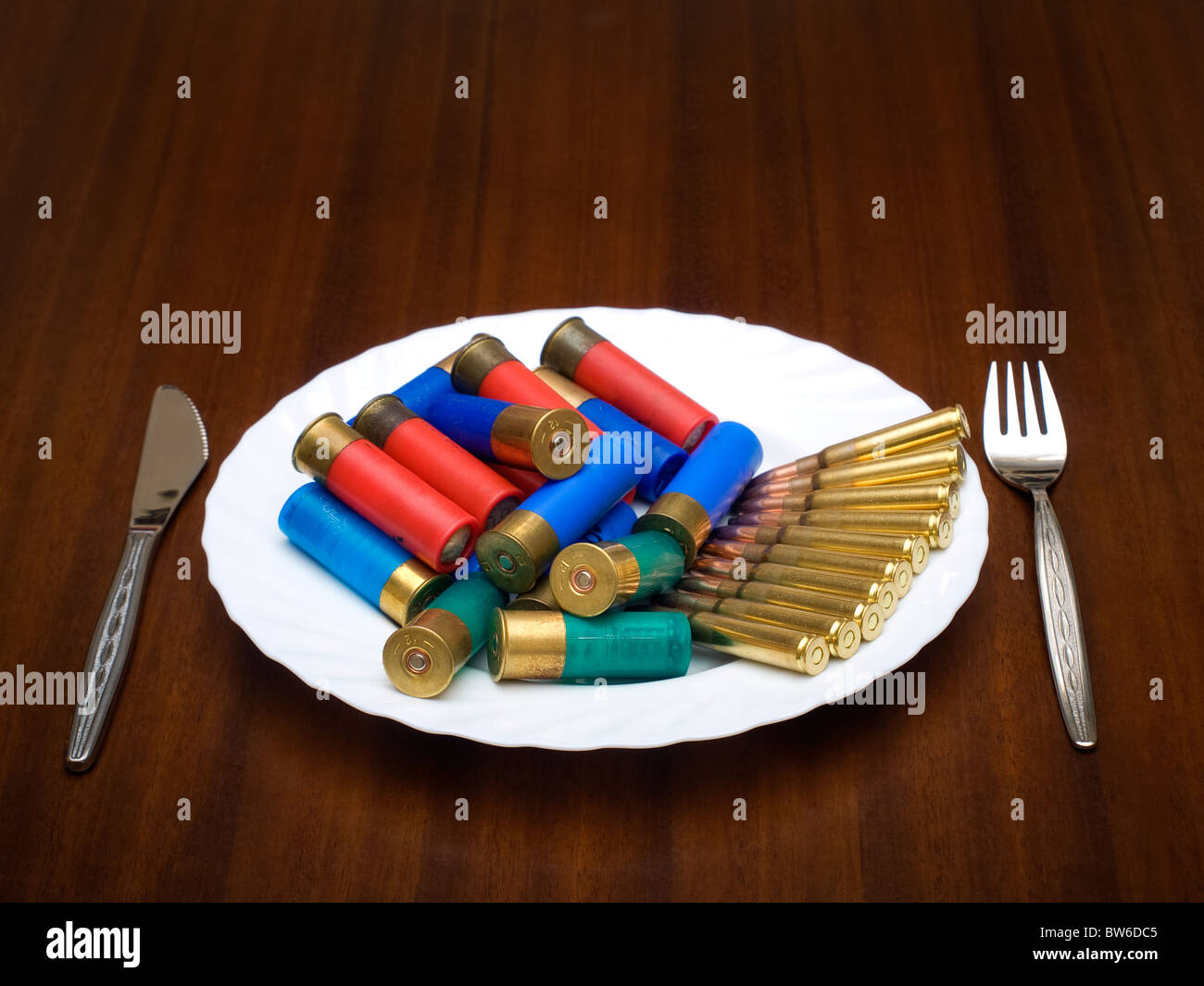 Conceptual view or metaphor about hunting... Stock Photo
