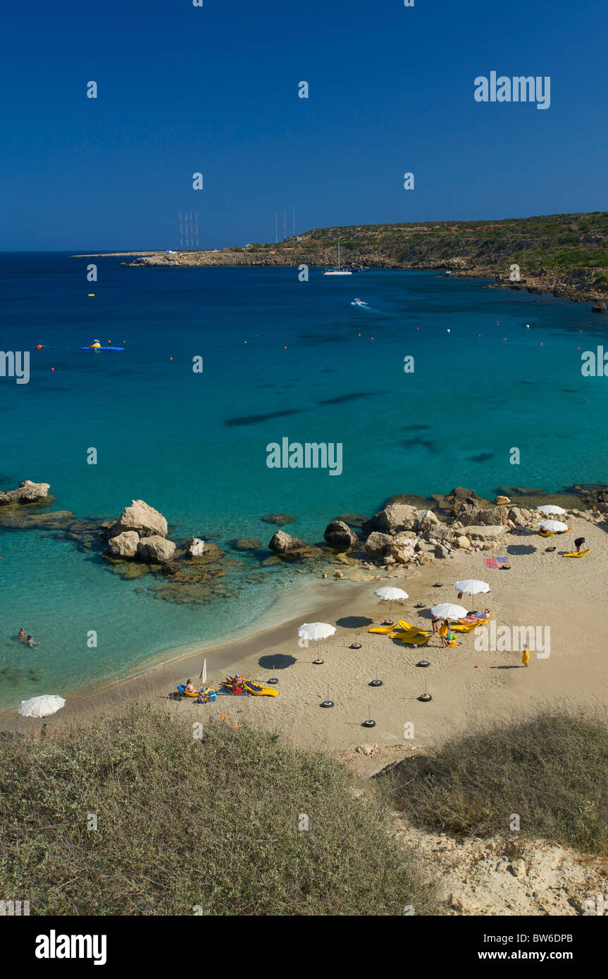 Konnos Beach, Protaras, Ayia Napa, Republic of Cyprus Stock Photo