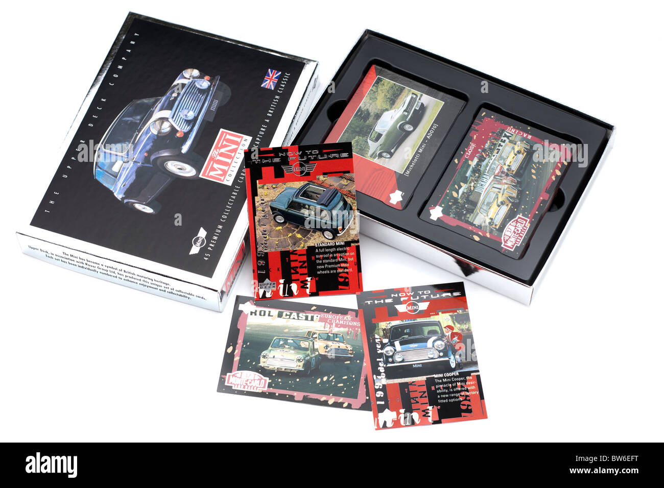 The Upper Deck Company premium collectable cards The Mini Collection.  Editorial use only Stock Photo