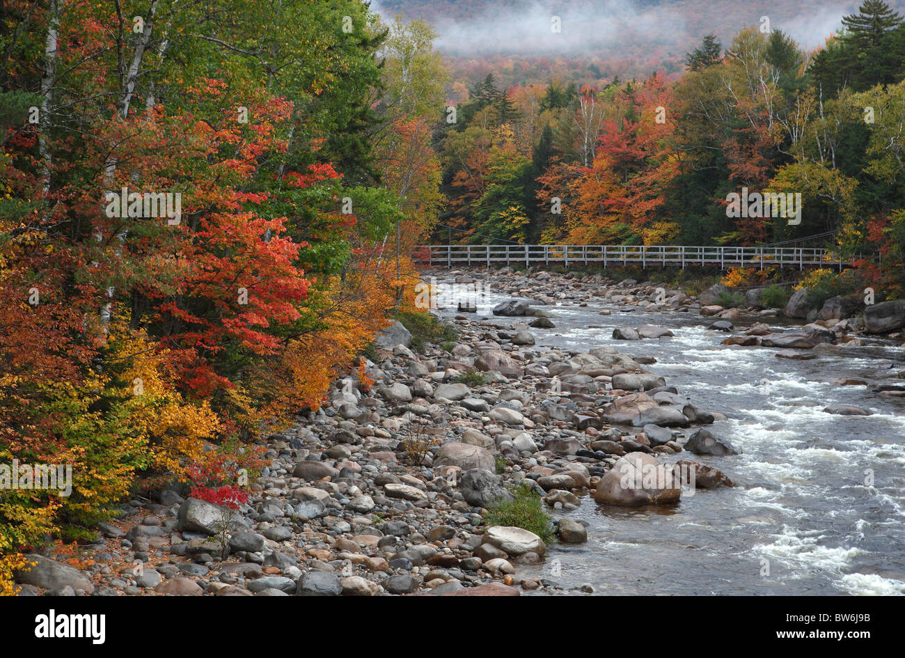 Pemigewasset River, White Mountain National Forest, New Hampshire Stock