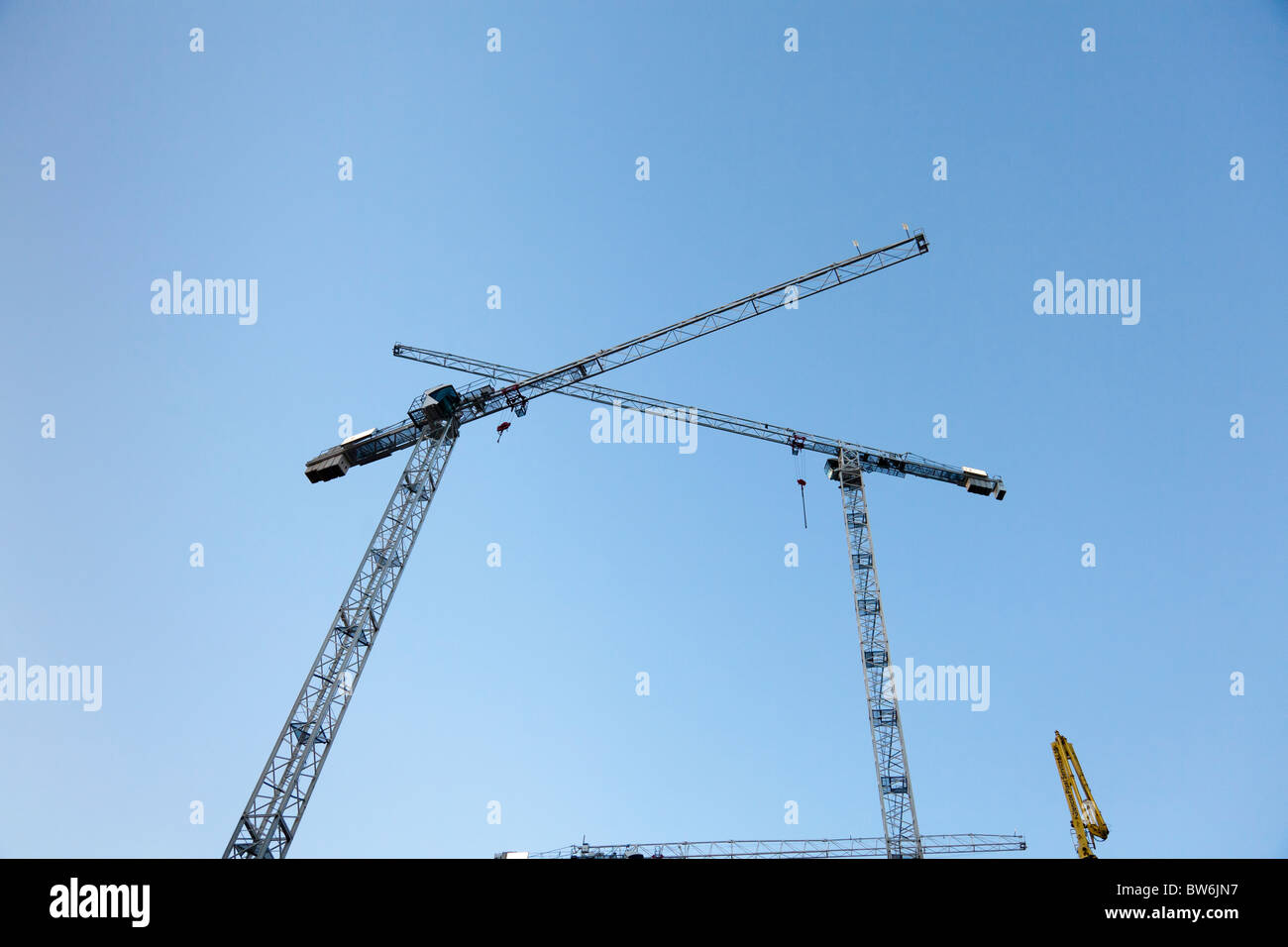 Tower Cranes,London,UK Stock Photo Alamy