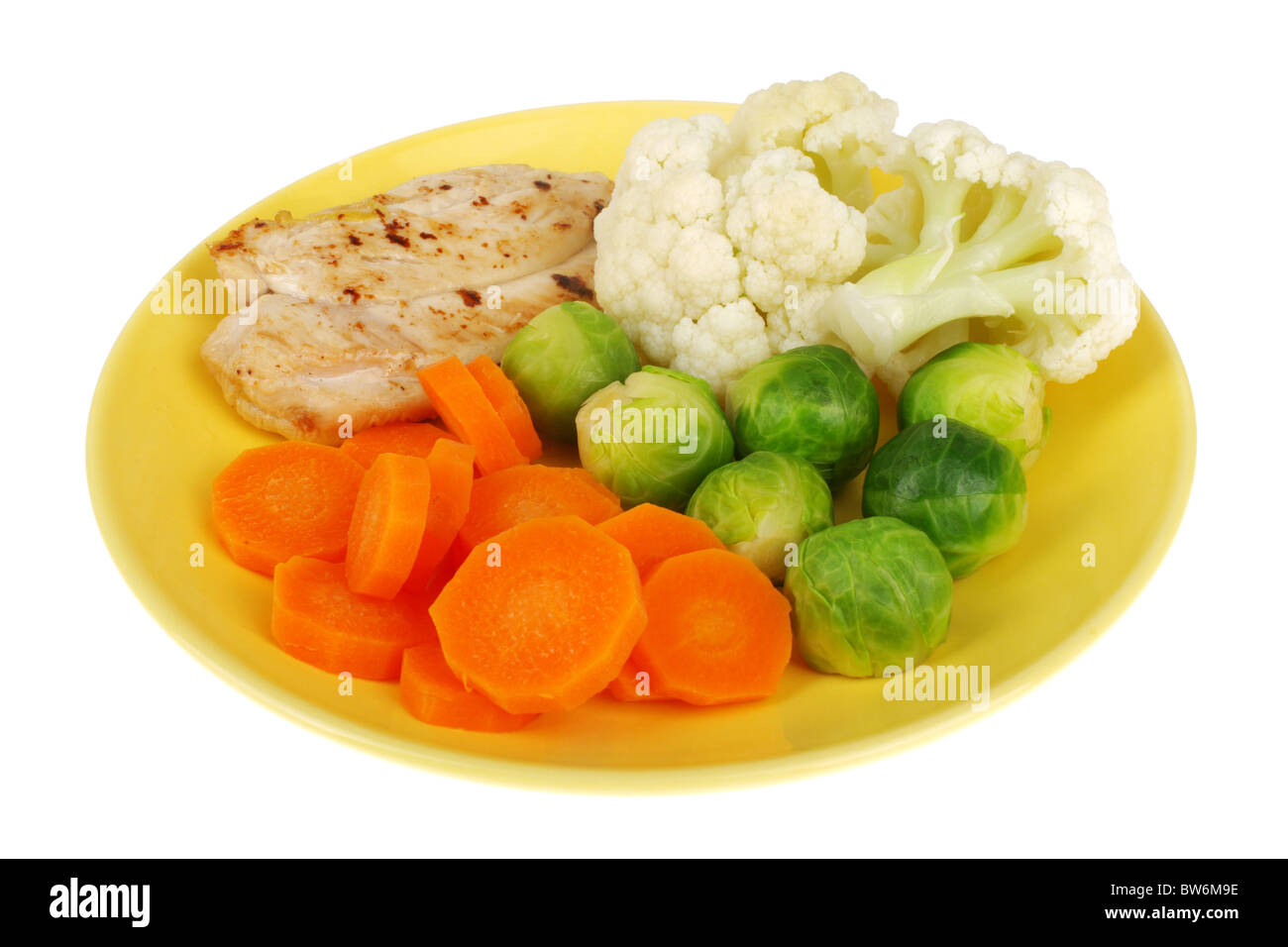 Small Chicken Breast with Vegetables Stock Photo