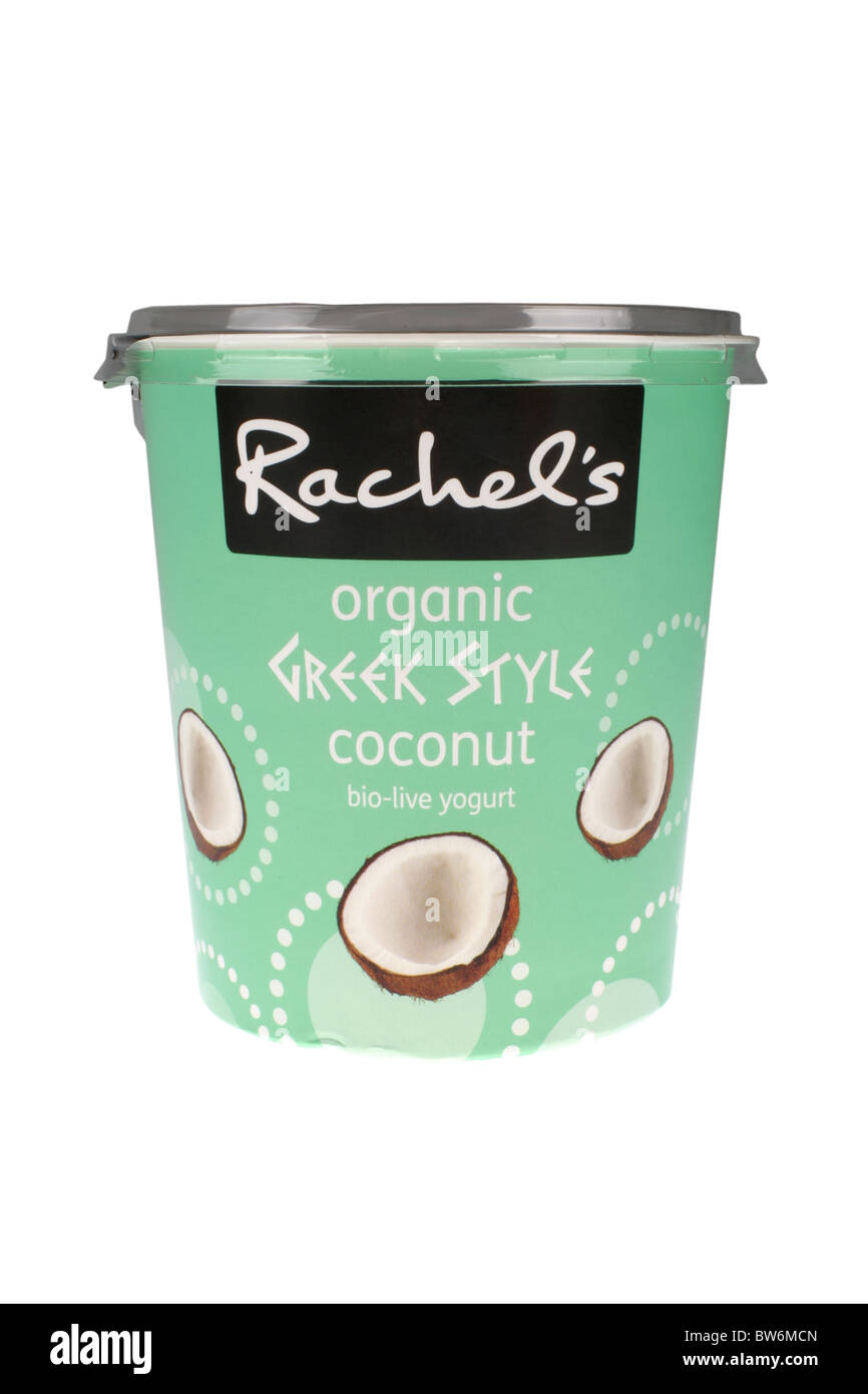 Coconut Greek Yogurt Stock Photo