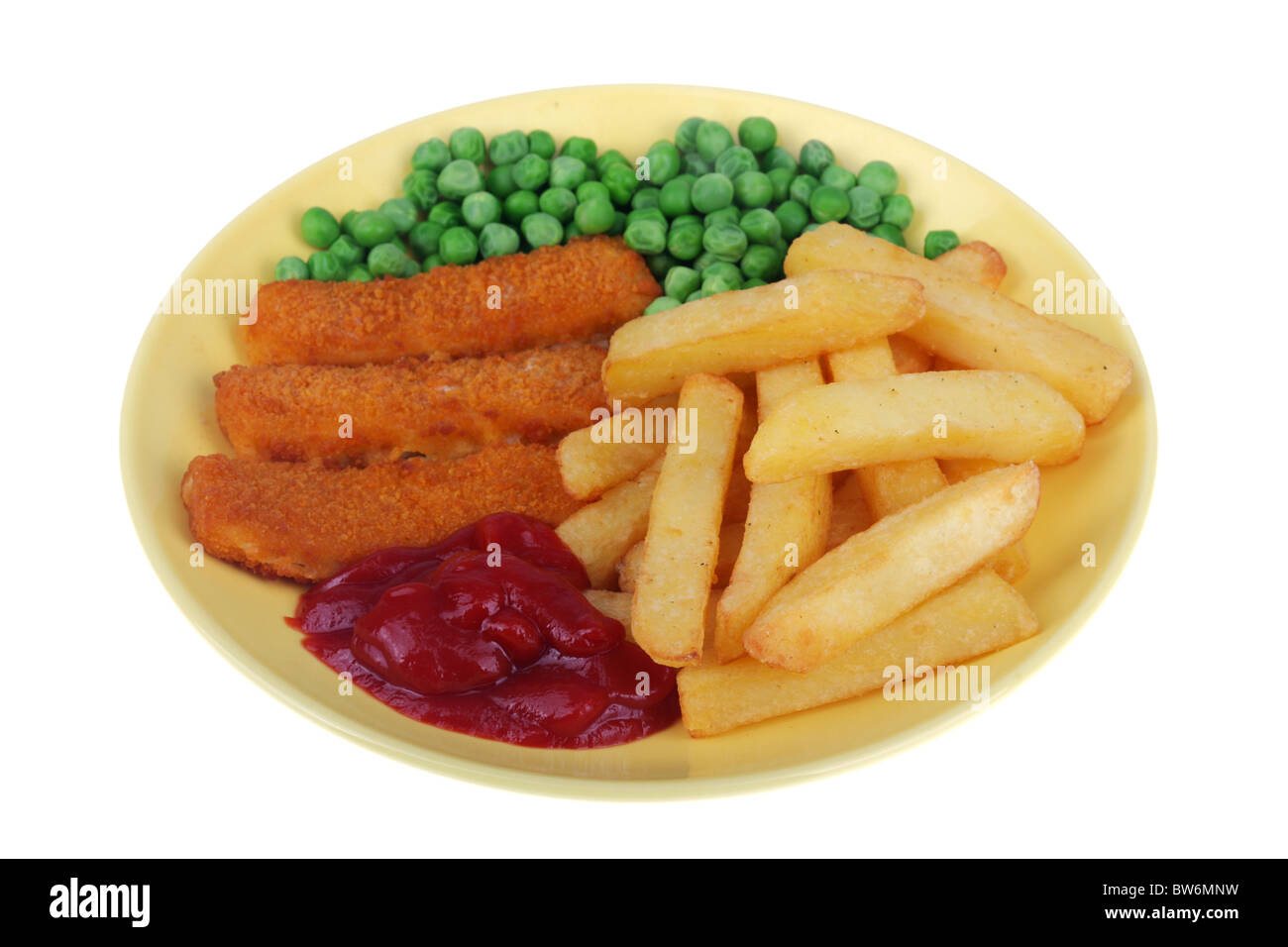 Fish Fingers and Chips Stock Photo - Alamy