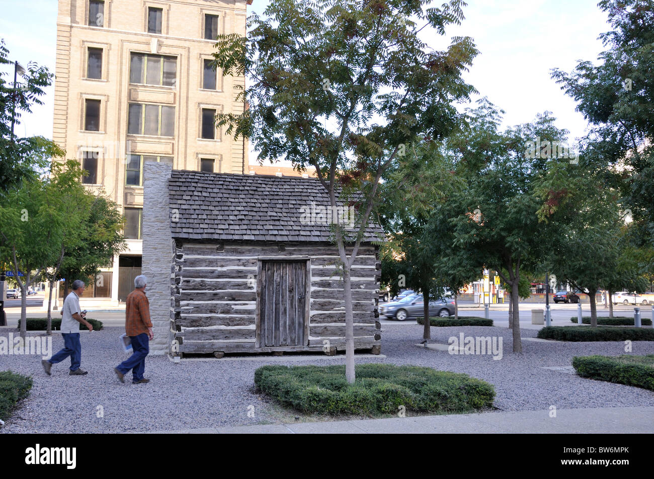 John Neely Bryan Cabin, Dallas, Texas, USA Stock Photo Alamy