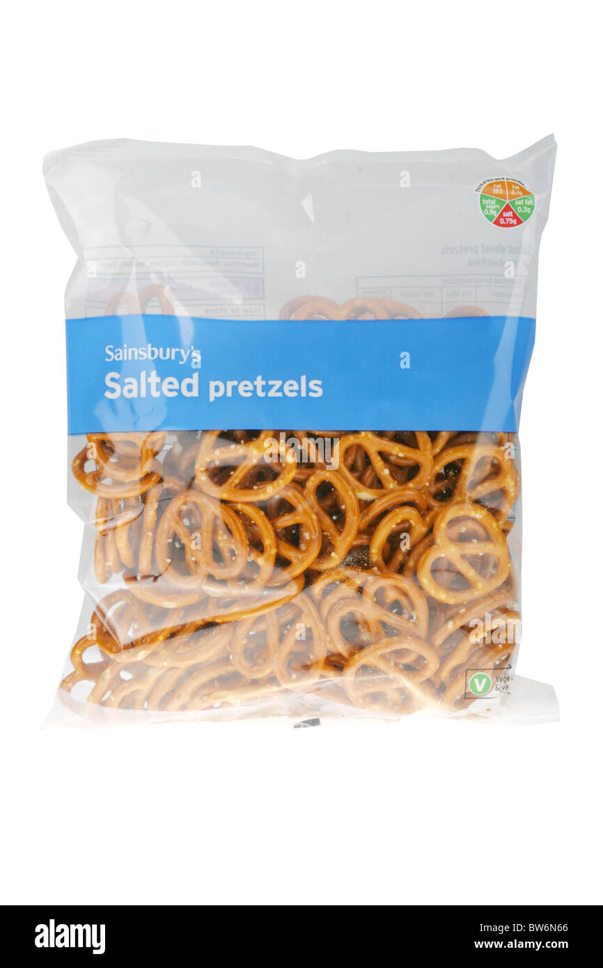 Salted Pretzels Stock Photo