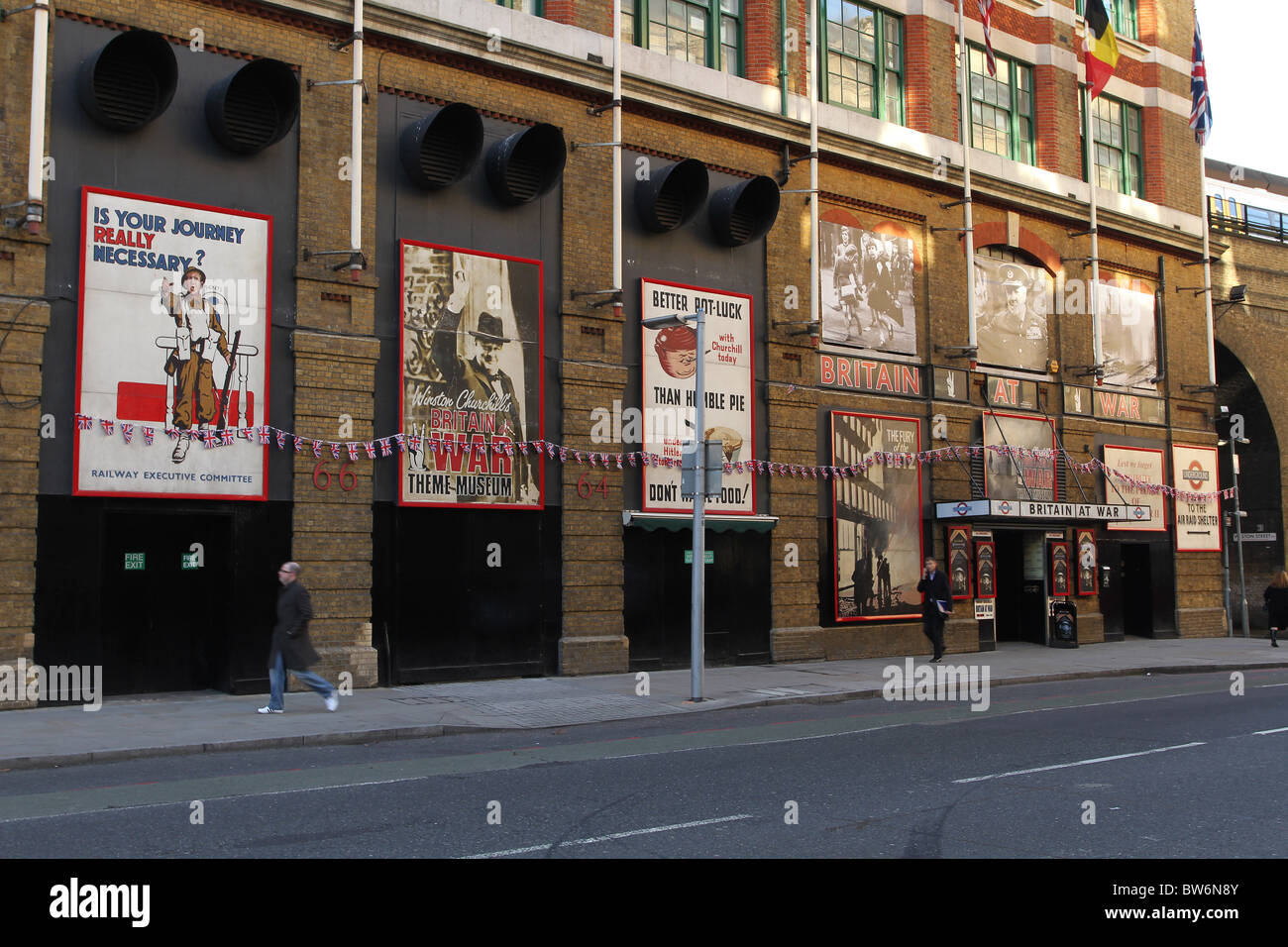 Britain at war exhibition, near London Bridge Stock Photo Alamy