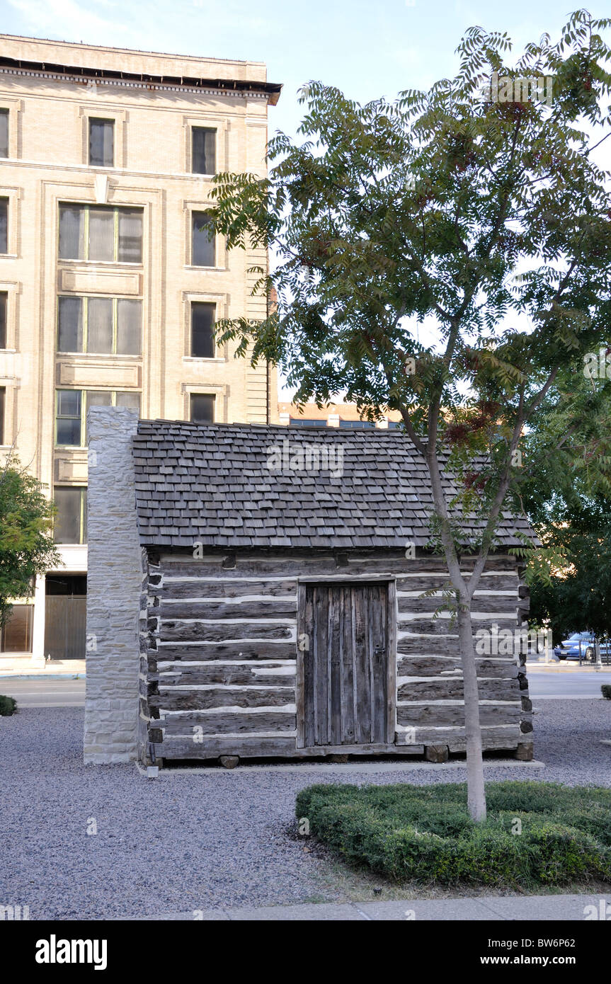 John Neely Bryan Cabin, Dallas, Texas, USA Stock Photo Alamy